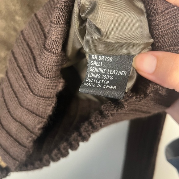 New Vintage 90s Rampage Brown Suede Leather Zip Up Jacket size medium - Picture 4 of 7